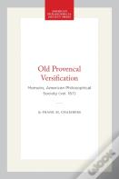 Old Provencal Versification