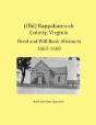 (Old) Rappahannock County, Virginia Deed And Will Book Abstracts 1663-1668 - Preview