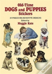 Old-Time Dogs And Puppies Stickers