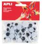 Olhos Apli 13058 Redondos Sortidos Blister C/75 - Preview