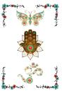Om Hamsa Butterfly Design Lined Notebook - Preview