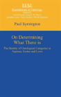 On Determining What There Is - Preview