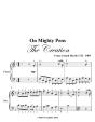 On Mighty Pens The Creation -  Easy Piano Sheet Music - Preview