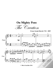 Capa do artigo On Mighty Pens The Creation -  Easy Piano Sheet Music