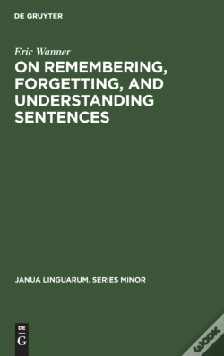 Capa do artigo On Remembering, Forgetting, And Understanding Sentences