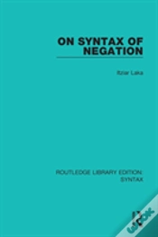 Capa do artigo On Syntax Of Negation