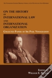 Capa do artigo On The History Of International Law And