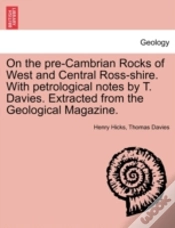 Capa do artigo On The Pre-Cambrian Rocks Of West And Ce