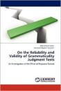 On The Reliability And Validity Of Grammaticality Judgment Tests - Preview