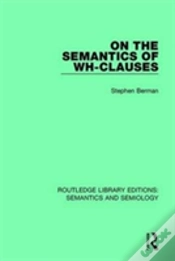Capa do artigo On The Semantics Of Wh-Clauses