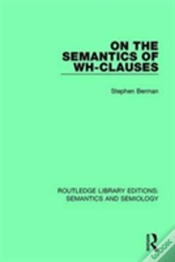 Capa do artigo On The Semantics Of Wh-Clauses