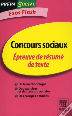 Capa do artigo Oncours Sociaux ; Épreuve De Résumé De Texte ; Exos Flash (3e Édition)
