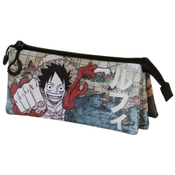 Capa do artigo One Piece Map Estojo Triplo FAN 2.0, Marrom