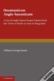 Capa do artigo Onomasticon Anglo-Saxonicum