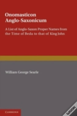 Capa do artigo Onomasticon Anglo-Saxonicum