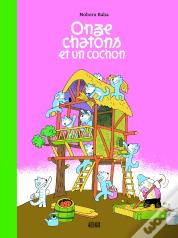 Onze Chatons Et Un Cochon