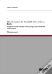 Capa do artigo Open Access An Der Humboldt-Universitat Zu Berlin