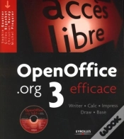 Capa do artigo Openoffice.Org 3 Efficace : Writer - Calc - Impress - Draw - Base. Avec Cd-Rom