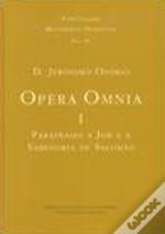 Opera Omnia I - Paráfrases a Job e à Sabedoria de Salomão