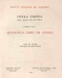 Opera Omnia - Tome 45 Sentencia Libri De Anima - Preview