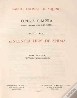Capa do artigo Opera Omnia - Tome 45 Sentencia Libri De Anima