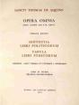 Opera Omnia - Tome 48 Sententia Libri Politicorumtabula Libri Ethicorum - Preview