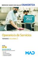 Operario/A De Servicios De Osakidetza-Servicio Vasco De Salud. Temario Volumen 2