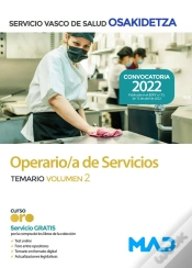 Capa do artigo Operario/A De Servicios De Osakidetza-Servicio Vasco De Salud. Temario Volumen 2