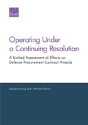Operating Under A Continuing Resolution - Preview