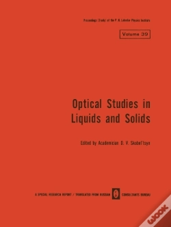 Capa do artigo Optical Studies In Liquids And Solids