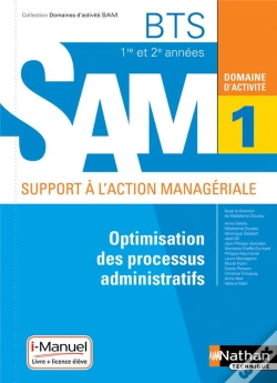 Capa do artigo Optimisation Des Processus Administratifs Bts Sam 1e/2e Annees (Dom Act Sam) Livre + Licence Eleve