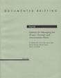 Options For Managing The Army'S Arsenals And Ammunition Plants - Preview