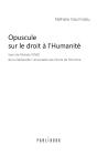 Opuscule Sur Le Droit À L'Humanité - Preview