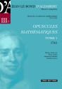 Opuscules Mathématiques Tome 1 ; 1761 - Preview