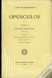 Capa do artigo Opúsculos - Volume VI - Dialectologia