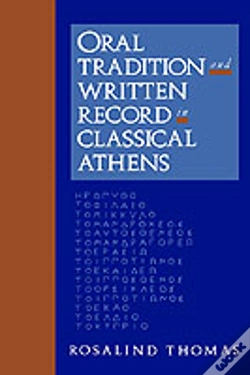 Capa do artigo Oral Tradition And Written Record In Classical Athens