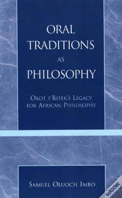 Capa do artigo Oral Traditions As Philosophy