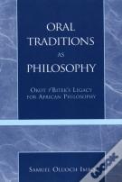 Oral Traditions As Philosophy