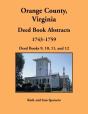 Orange County, Virginia Deed Book Abstracts, 1743-1759 - Preview