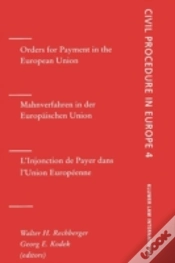 Capa do artigo Orders For Payment In The European Union