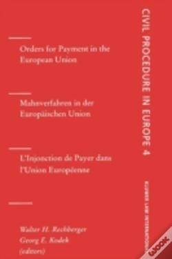 Capa do artigo Orders For Payment In The European Union