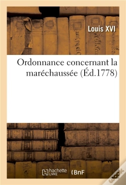 Capa do artigo Ordonnance Concernant La Marechaussee