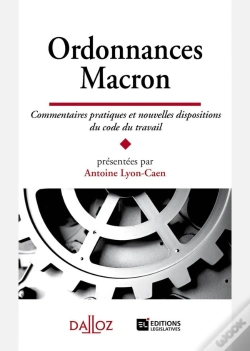 Capa do artigo Ordonnances Macron ; Commentaires Pratiques Et Nouvelles Dispositions Du Code Du Travail