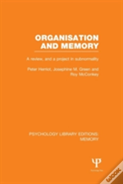 Capa do artigo Organisation And Memory (Ple: Memory)