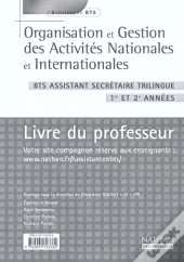 Organisation Gestion Act N/I Bts Assistante Trilingue ; Professeur ; Edition 2003