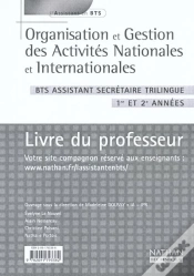 Capa do artigo Organisation Gestion Act N/I Bts Assistante Trilingue ; Professeur ; Edition 2003