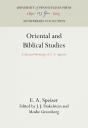 Oriental And Biblical Studies - Preview