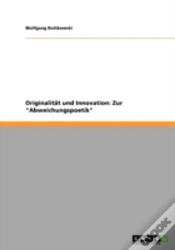 Capa do artigo Originalitat Und Innovation