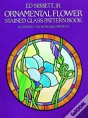 Capa do artigo Ornamental Flower Stained Glass Pattern Book