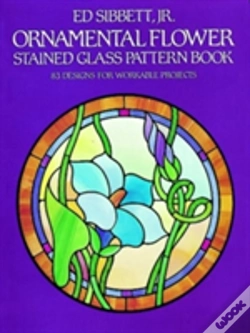 Capa do artigo Ornamental Flower Stained Glass Pattern Book